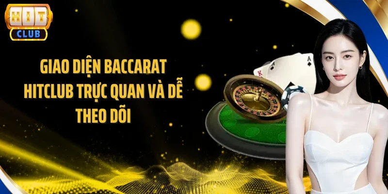 Giao diện Baccarat Hitclub trực quan và dễ theo dõi
